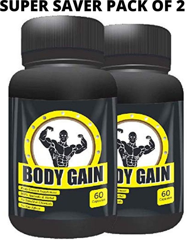 BodyGain Weight gainer weight increase supplement weight badhane tablet mass gainer capsule Weight Gainers/Mass Gainers  (120 Capsules, Natural)