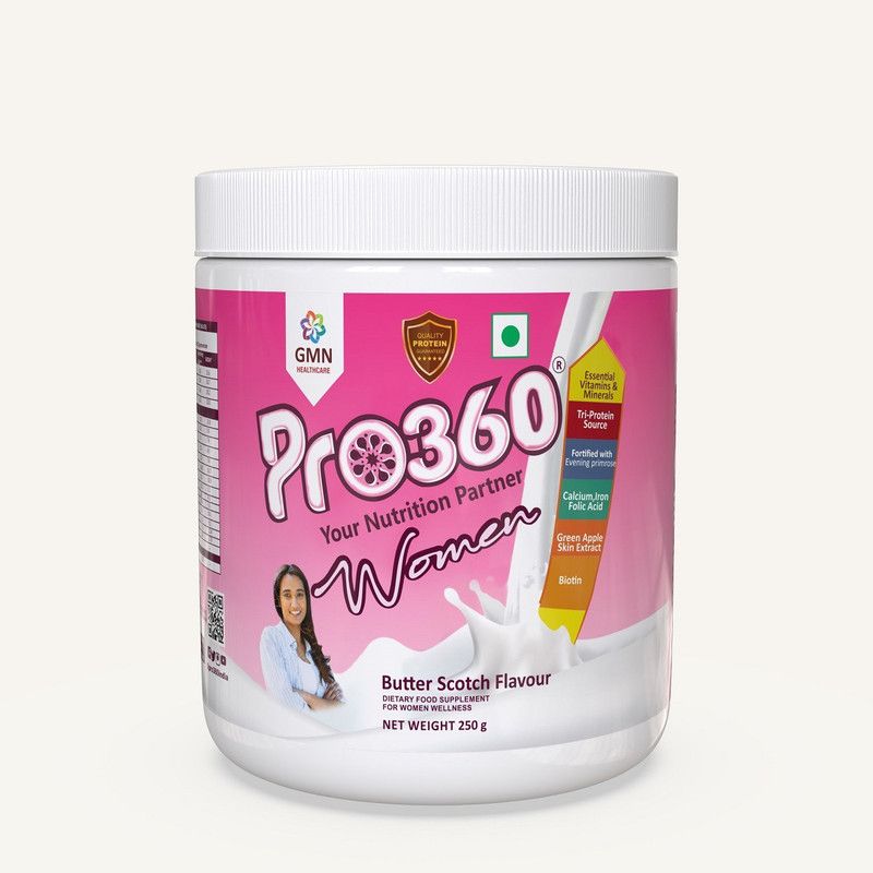 PRO360 Women Nutritional Protein Drink Complete Dietary Supplement for Women Wellness Nutrition Drink  (250 g, Butterscotch Flavored)