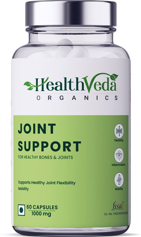Health Veda Organics Plant Based Joint Support Supplement for Healthy Joints  (60 Capsules)
