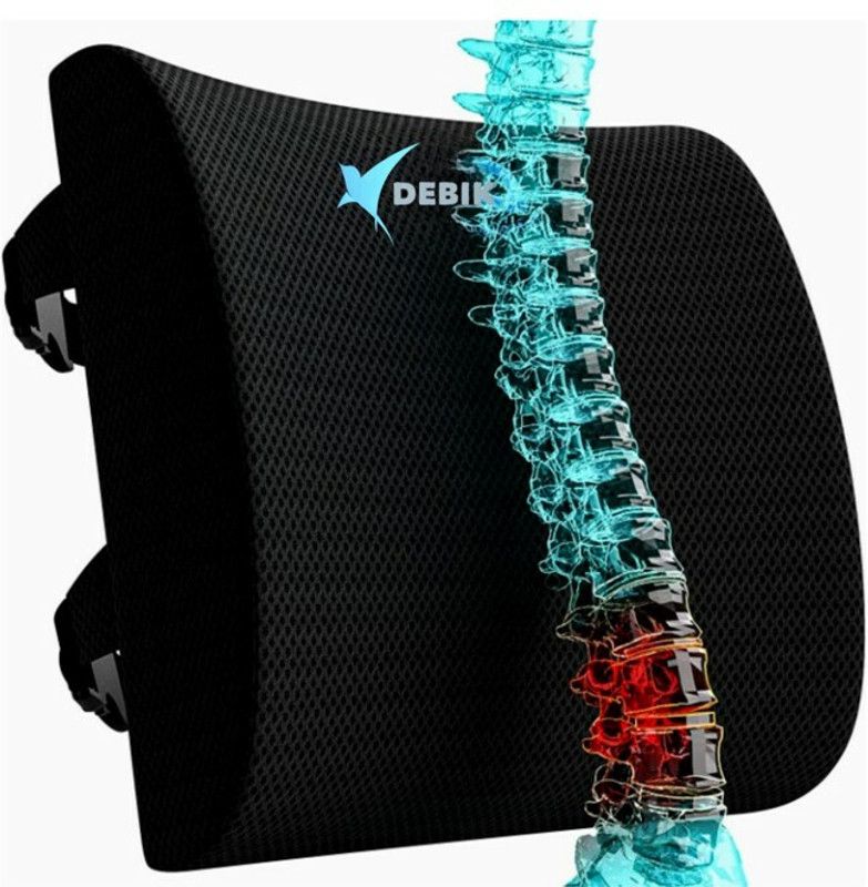 DEBIK Orthopedic Backrest Cushion Memory Foam for Study, Office chair Back Pain Back Support