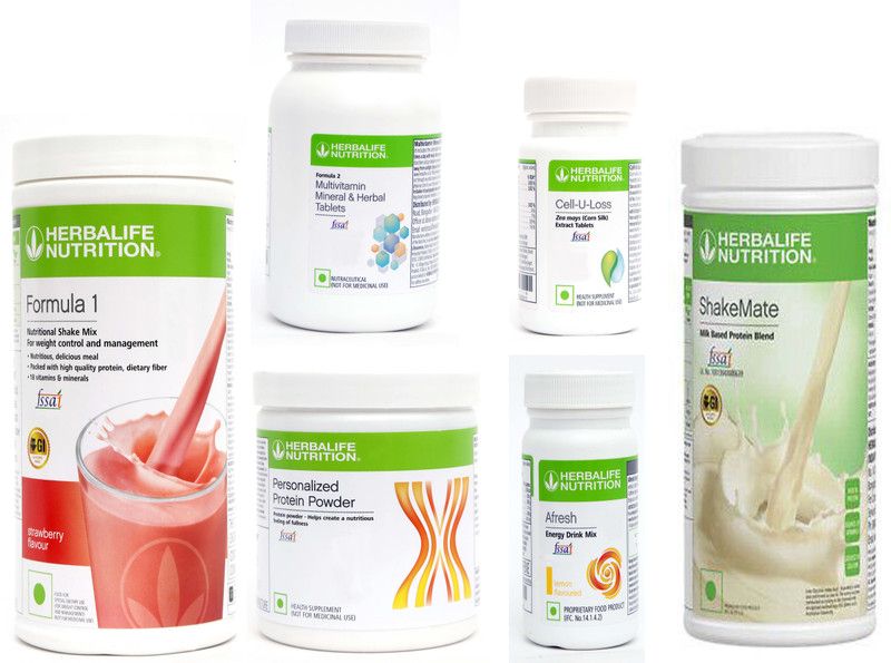 Herbalife Nutrition FORMULA1STRAWBERRYPROTIEN200GAFRESHENERGYDRINKLEMONSHAKEMATE500GCELLU LOSS F2 Plant-Based Protein  (1.3 kg, STRAWBERRY)