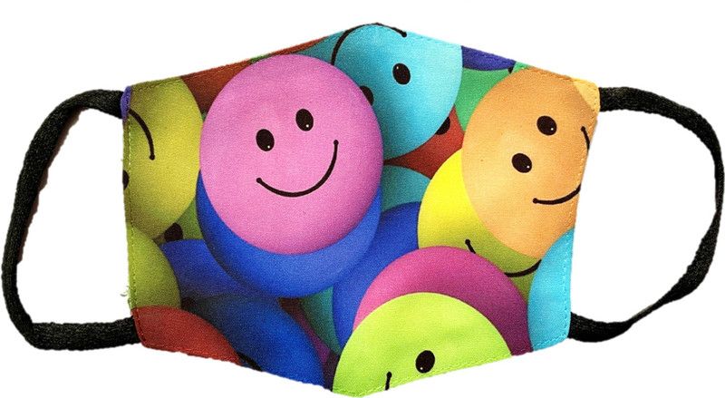 PRANEH ENTERPRISES 100% Cotton Fabric Protective Fashionable Face Mask for kids 4 - 8 Years Boys & Girls (MK035) Washable Cloth Mask  (S, Pack of 1)