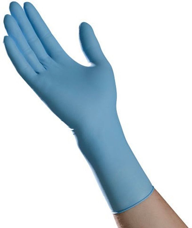 E Solutions E medical gloves blue(100)-609 Rubber, Nitrile, Latex Examination Gloves  (Pack of 100)