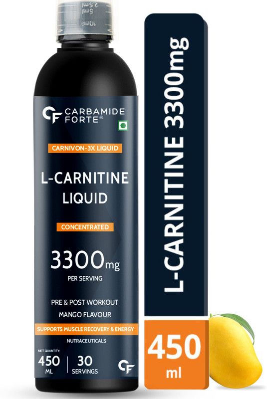 CF L Carnitine Liquid 3300mg | L Carnitine L Tartrate Supplement for Fat loss  (450 ml)