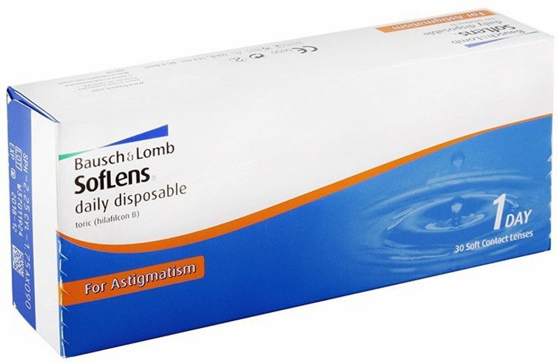 BAUSCH & LOMB Daily Disposable  (-6, Colored Contact Lenses, Pack of 30)