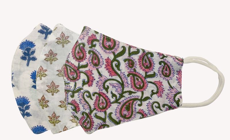 KOYA FAB TEX KFT M 026 Washable, Reusable Cloth Mask  (Multicolor, Free Size, Pack of 3)