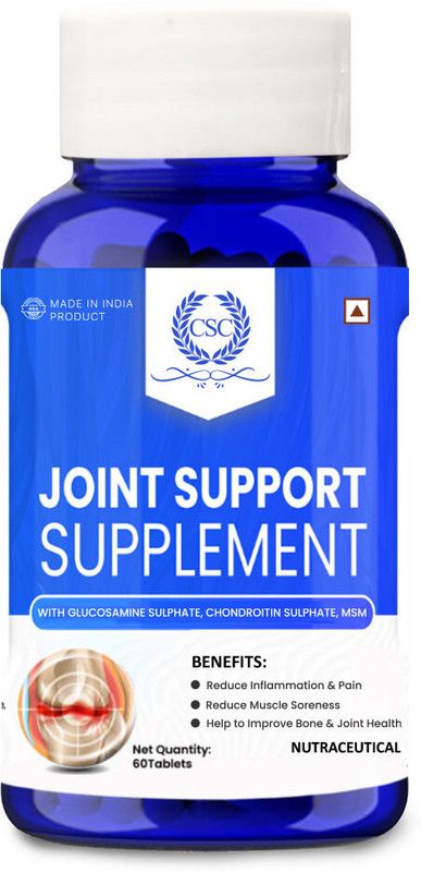 CSC Joint Support supplement With Chondroitin, Glucosamine, Vitamin C & MSM  (60 Tablets)