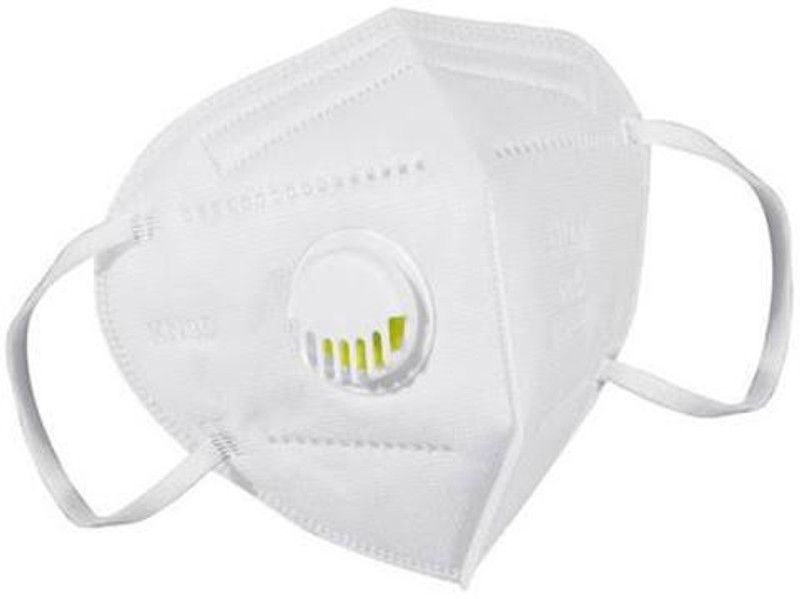 Brauch KN95 Mask With Valve BR-KN95-VALVE-1  (White, Free Size, Pack of 1)