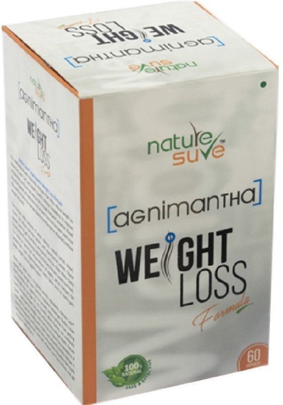 Nature Sure Agnimantha Weight Loss Formula for Men & Women-1 Pack (60 Capsules)  (60 No)