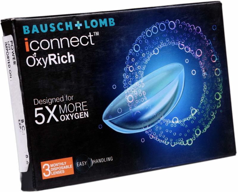 BAUSCH & LOMB Monthly Disposable  (-2, Contact Lenses, Pack of 3)