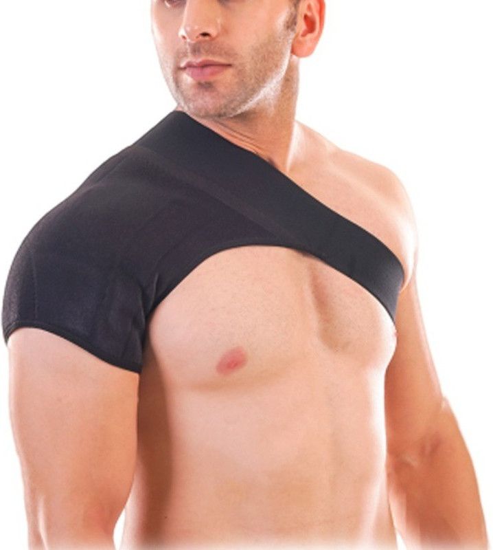 Pellitory Arm dislocation Back Support Strap Wrap Belt for Men & Women Shoulder Support  (Black)