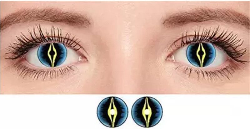 LXET Yearly Disposable  (0, Colored Contact Lenses, Pack of 1)