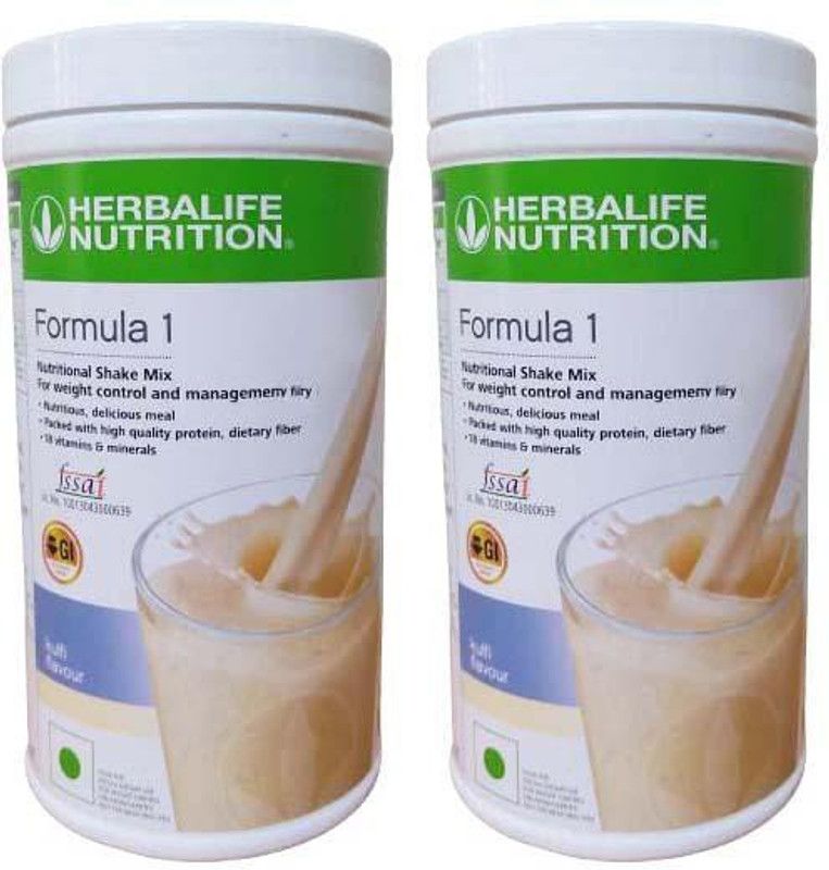 HERBALIFE Formula 1 Nutritional Shake Mix - Kulfi 2 pcs for weight lose Plant-Based Protein  (1 kg, Kulfi)