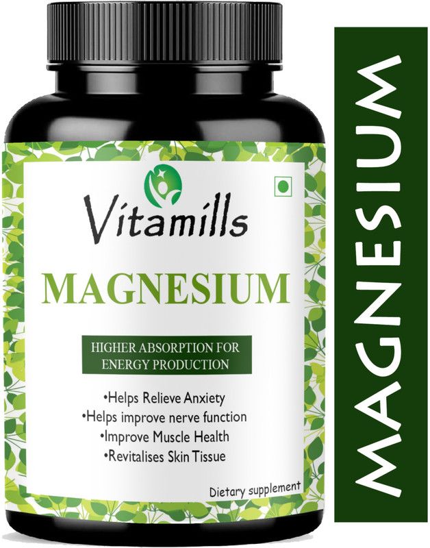 Vitamills Chelated Magnesium Glycinate Citrate Oxide Supplement(Advanced)  (30 Capsules)