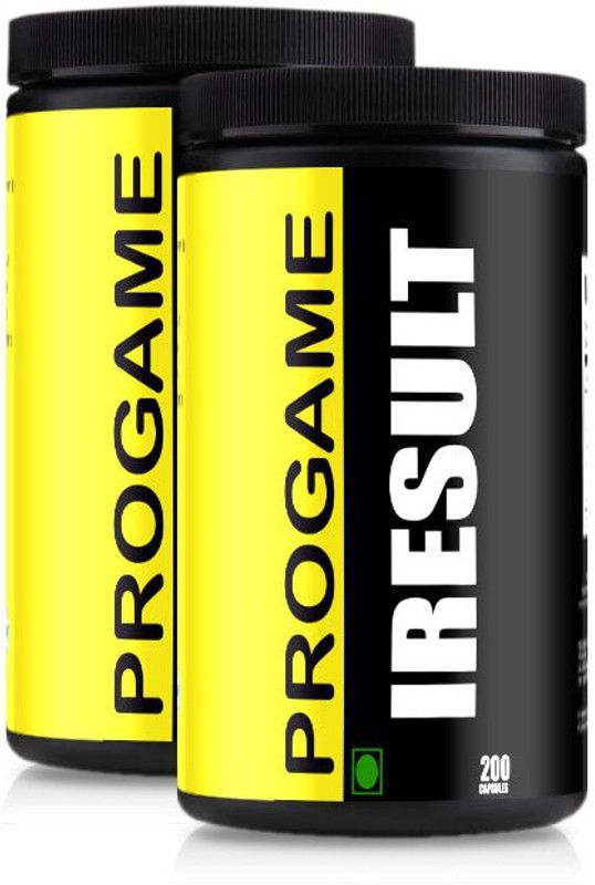 Progame Iresult Capsules - 200 - of 2 Weight Gainers/Mass Gainers  (1.2 pounds, Unflavored)