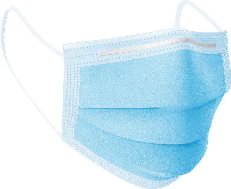 ECP 11058 Surgical Mask  (Free Size, Pack of 50, 3 Ply)