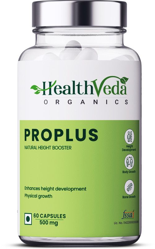 Health Veda Organics ProPlus Capsules For Good Height & Great Personality  (60 Capsules)