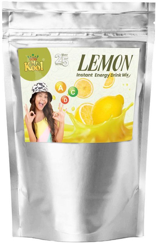 Mr.Kool Lemon Instant Drink Mix Powder Pouch 400gm Energy Drink  (400 g, Lemon Flavored)