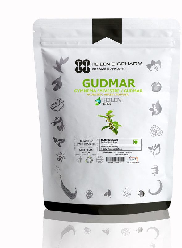 HEILEN BIOPHARM Gudmar Herbal Powder 100 Gram Gymnema sylvestre Madhunashini  (100 g)