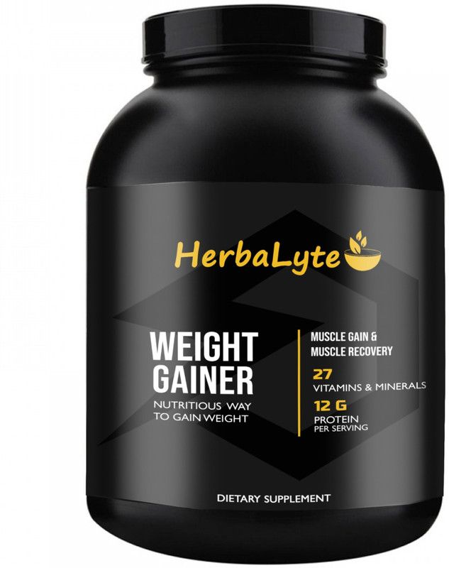 Herbalyte Nutrition Super Gainer XXL Weight Gainers/Mass Gainers (S192) Premium Weight Gainers/Mass Gainers  (1000 g, Belgian Chocolate)