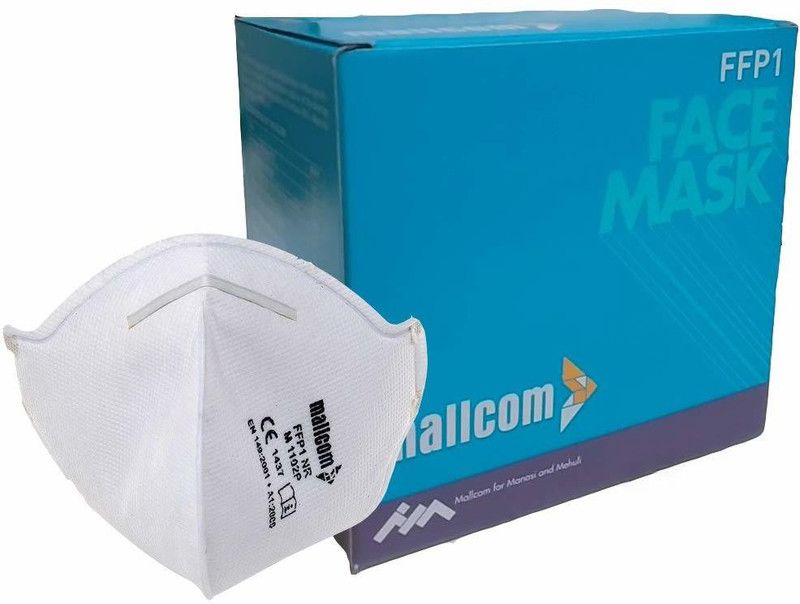Mallcom Mallcom M1102P White Half Mask 4 Ply FFP1 Face Mask Without valve with head loop, Pack of 10 M1102P White Half Mask 4 Ply FFP1 Face Mask Without valve with head loop, Pack of 10  (White, Free Size, Pack of 10)