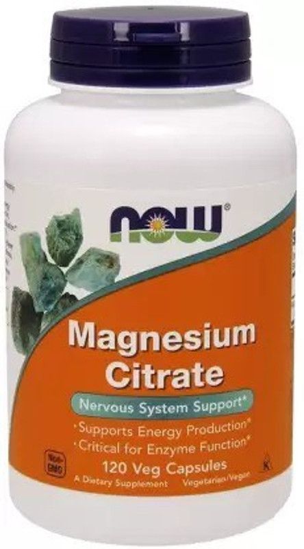 Now Foods Magnesium Citrate 120 Veg Capsules  (120 No)