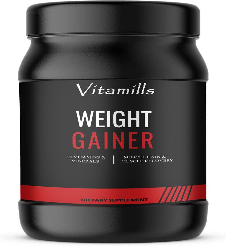 Vitamills Nutrition Super Gainer XXL Weight Gainers/Mass Gainers (S437) Advanced Weight Gainers/Mass Gainers  (600 g, Cookies & Cream)