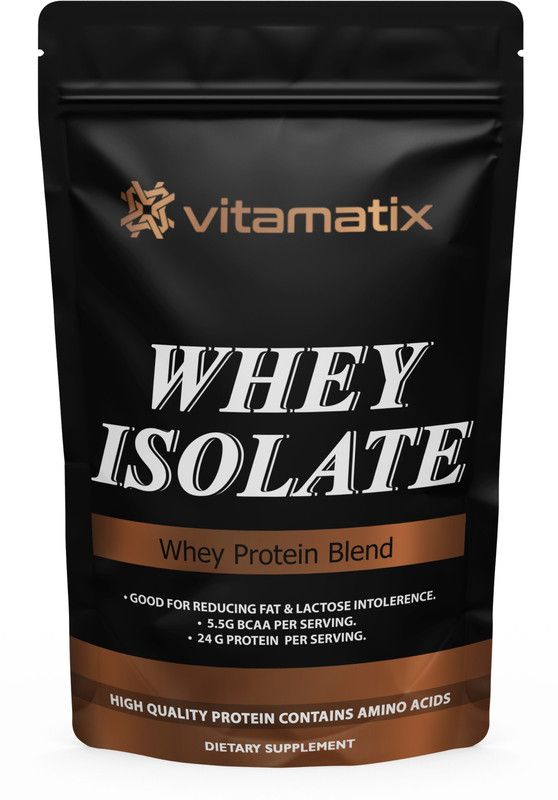Vitamatix 100% Whey Protein Isolate Supplement Powder (OL260) Whey Protein  (500 g, Belgian Chocolate)