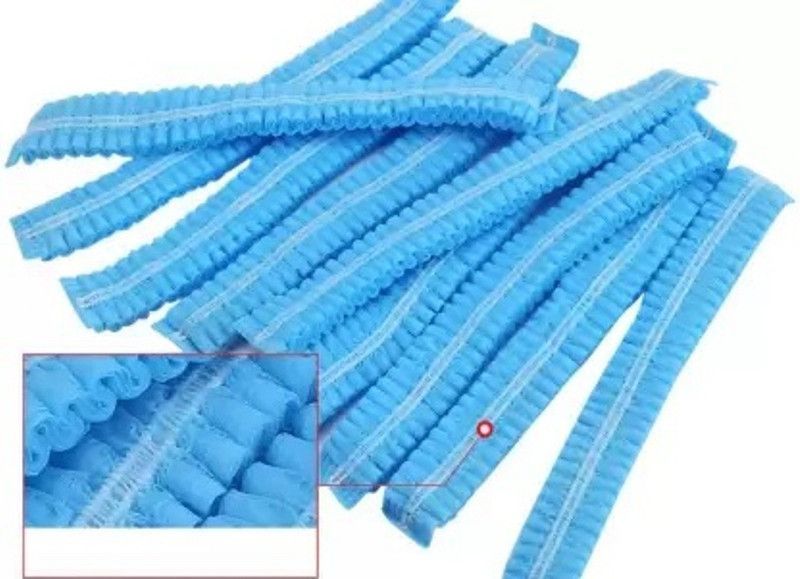 HM EVOTEK 100 Pcs Blue Disposable Non Woven Bouffant Surgical Head Cap Surgical Head Cap (Disposable) Surgical Head Cap  (Disposable)
