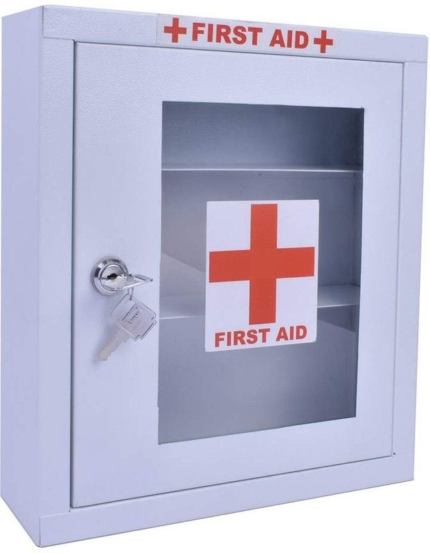 Plantex Emergency First Aid Kit Box/Emergency Medical Box/First Aid Box for Home-School-Office/Wall Mount/Multi Compartment(White) First Aid Kit  (Home, Workplace)