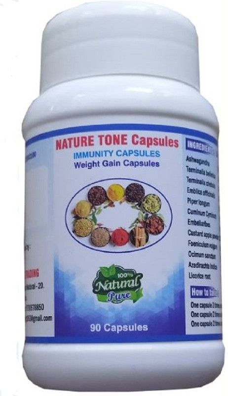 biomed Nature Tone Capsules Weight Gainers/Mass Gainers  (90 No, Unflavor)
