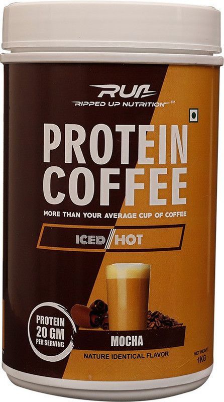Ripped Up Nutrition Protein Coffee Mocha 1kg Whey Protein  (1 kg, Mocha)
