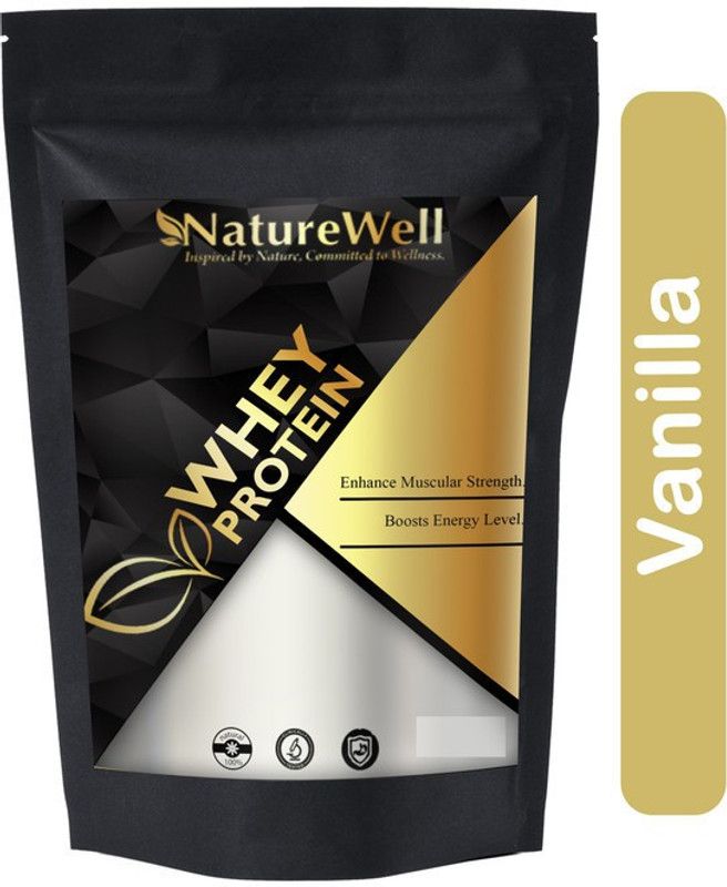 Naturewell Pure Series Whey Protein Concentrate| Raw Whey from USA (AS2589) Whey Protein  (2500 g, Vanilla)