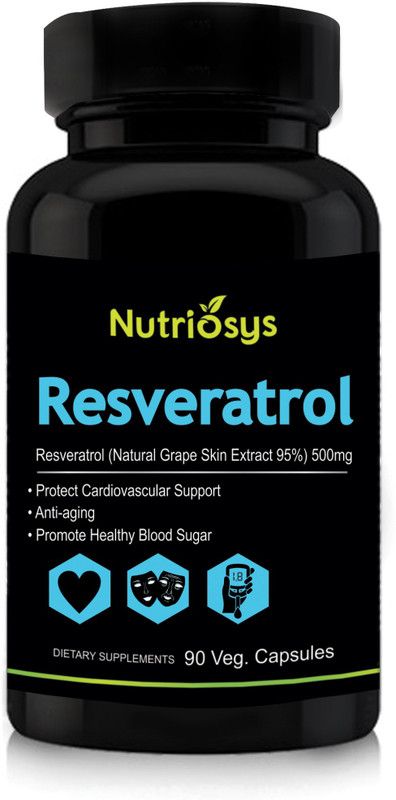 Nutriosys Resveratrol - 500mg,Veg Capsules  (90 No)
