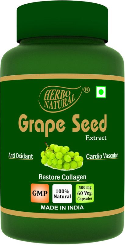 Herbo Natural Grape Seed Extract Capsule  (500 mg)