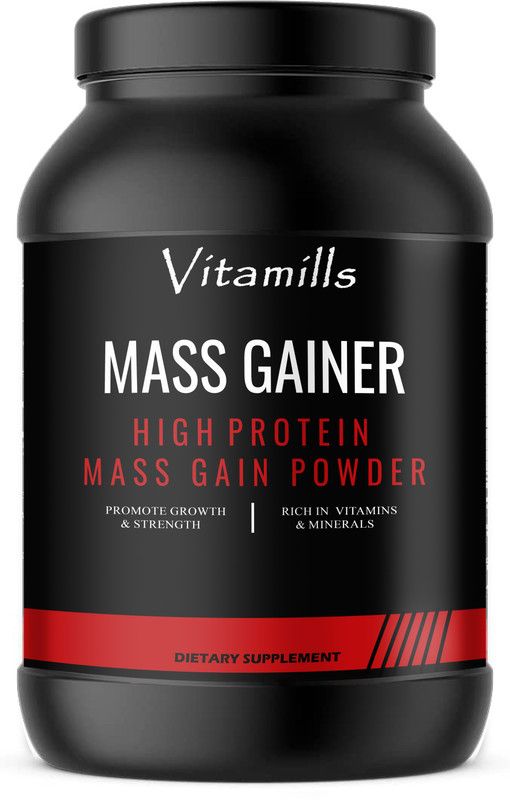 Vitamills Nutrition Super Gainer XXL Weight Gainers/Mass Gainers (S168) Pro Weight Gainers/Mass Gainers  (1000 g, Unflavored)