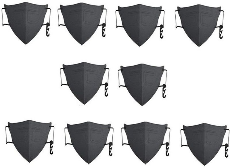 AEROFUSION FOR KIDS Fusio_n Flo FF - 3065-GREY-10 Reusable  (Black, Free Size, Pack of 10)