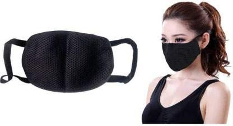 Rzlecort Anti Pollution Dust Proof Protect Face Mask & Respirator MA11SK2  (Black, Free Size, Pack of 1)