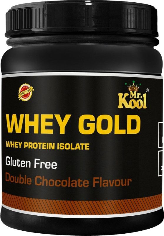 Mr.Kool 100% Whey Gold/ Whey Protein Isolate Powder Whey Protein  (500 g, Double Chocolate)