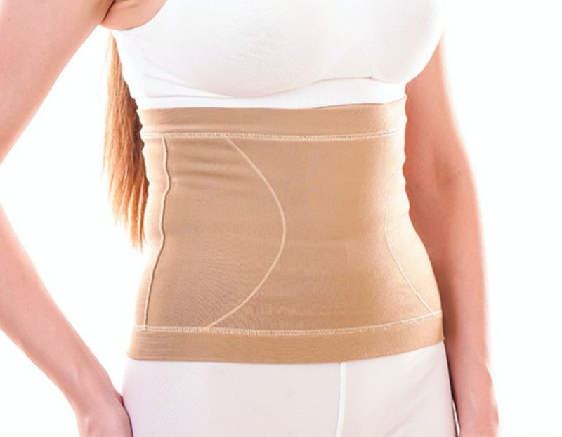 FoxGlow Abdominal Corset Belt for tummy Trimmer Fat Reduce Slimming Belt for men & Women Abdomen Support  (Beige)