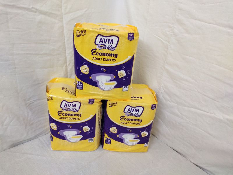 AVM ECONOMY Adult Diapers - XL  (30 Pieces)