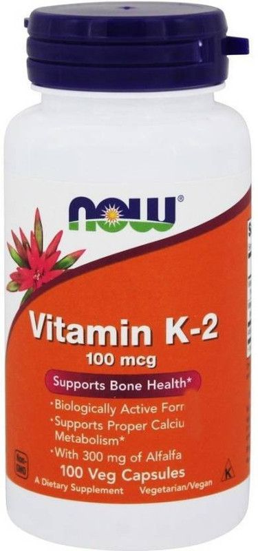 Now Foods Vitamin K-2 100 mcg - 100 Nos  (100 No)