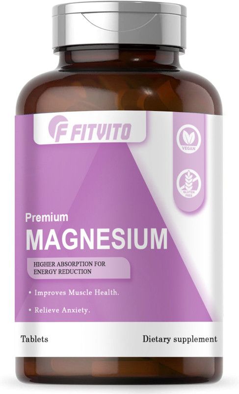 Fitvito Chelated Magnesium Glycinate Citrate Tablets (H69)  (30 Tablets)