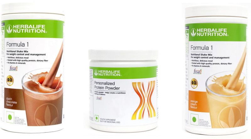 HERBALIFE Formula 1 Shake Chocolate & Orange Cream Flavor With Protein Powder 200 Gram Protein Shake  (1200 g, Chocolate, Orange Cream)