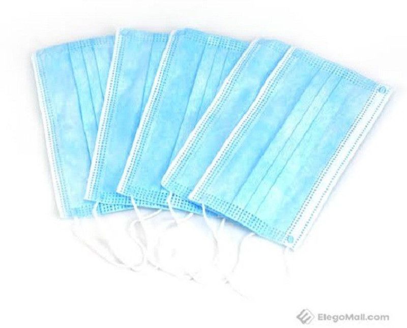 Alcove Surgical Mask With Melt Down Fabric Layer(Blue,Pack of 20,3-Ply) SurgicalMask_7 Reusable Surgical Mask With Melt Blown Fabric Layer  (Blue, Free Size, Pack of 20, 3 Ply)