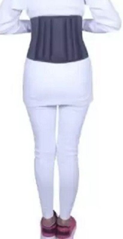 KESHU Lumbo Sacral Belt (L.S.Belt) For Lower Back Support Back Pain Back Support  (Grey)