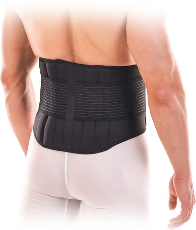 FoxGlow Back Pain Belt Waist Support Back Pain Relif for Men & Women Waist Support  (Black)