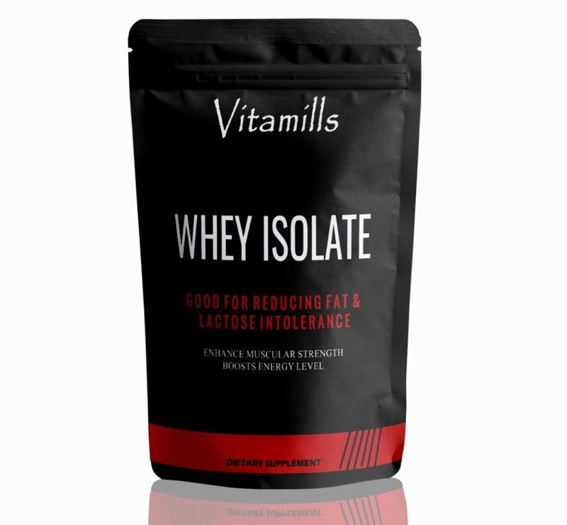 Vitamills Nutrition 100% Whey Protein Isolate Supplement Powder (S739) Ultra Whey Protein  (5000 g, Strawberry)