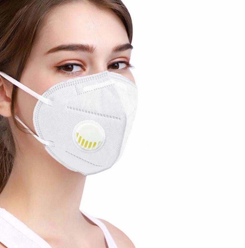 ADIOS Pack of 2 KN 95 Filter Protective Face Mask 5 Layers of Protection from Virus Pack of 2 KN 95 Filter Protective Face Mask 5 Layers of Protection from Virus Reusable, Washable  (White, Free Size, Pack of 2)