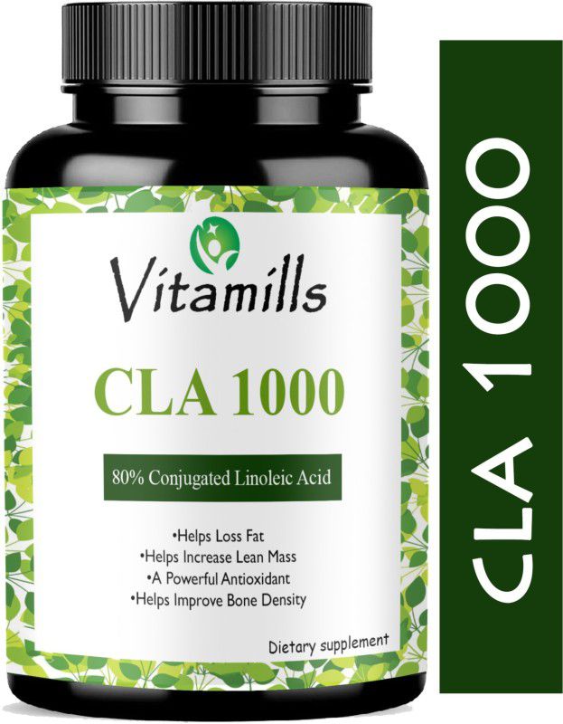 Vitamills CLA 1000 Fat Burner, fat burner for women, fat burner for Men(Ultra)  (30 Capsules)